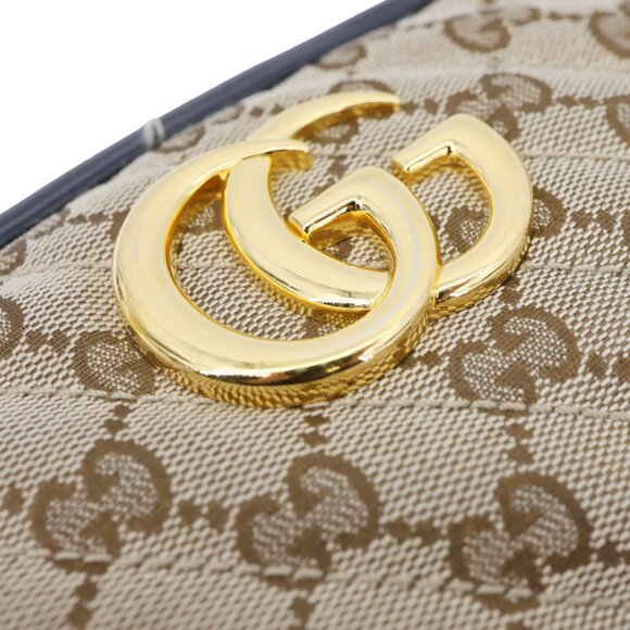 Gucci  Marmont Small Monogram Canvas Camera Crossbody Bag Beige 447632 - Picture 4 of 14
